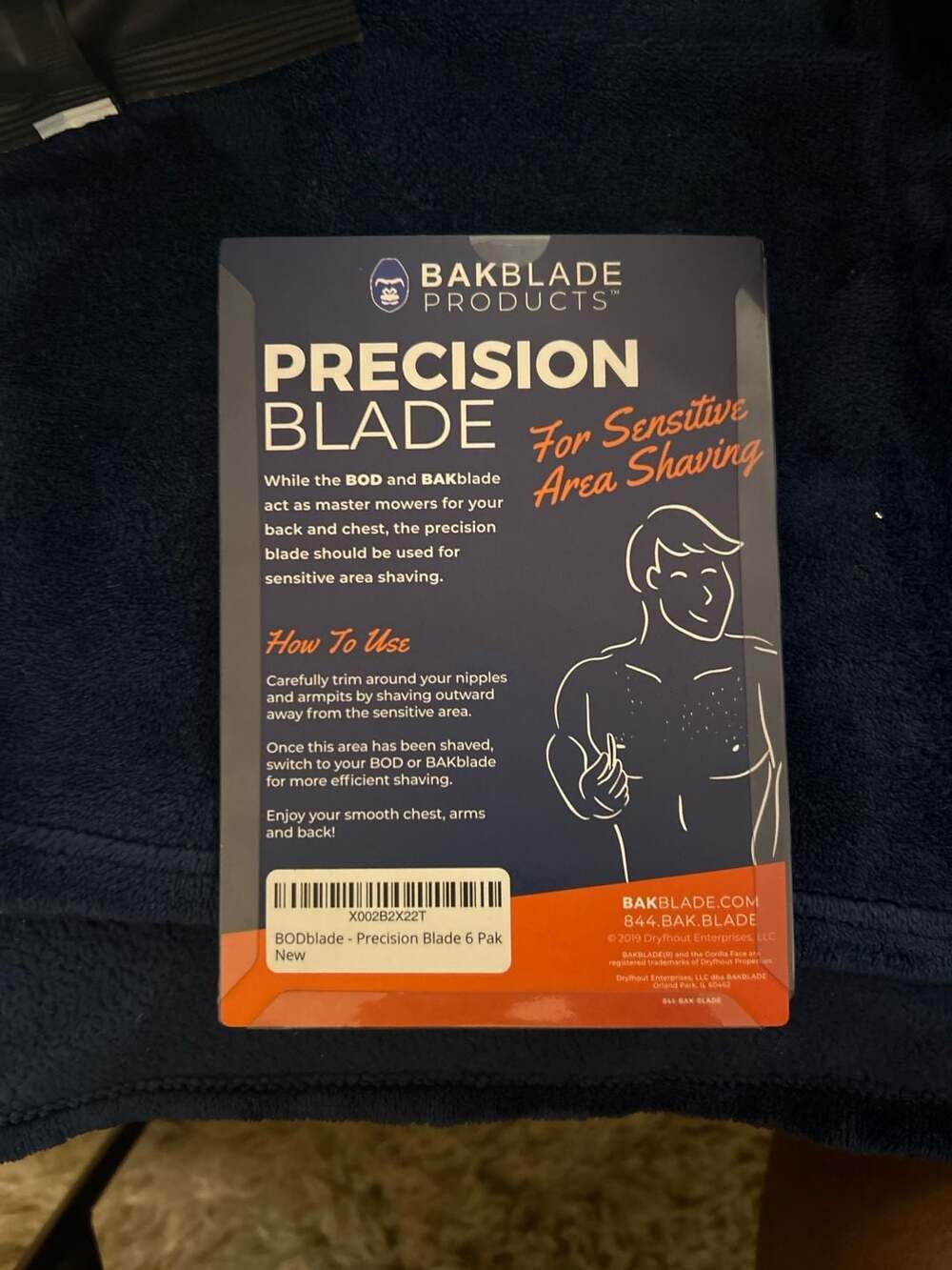 BAKBLADE BODblade Precision Blade 6 Pack for Sensitive Area Shaving